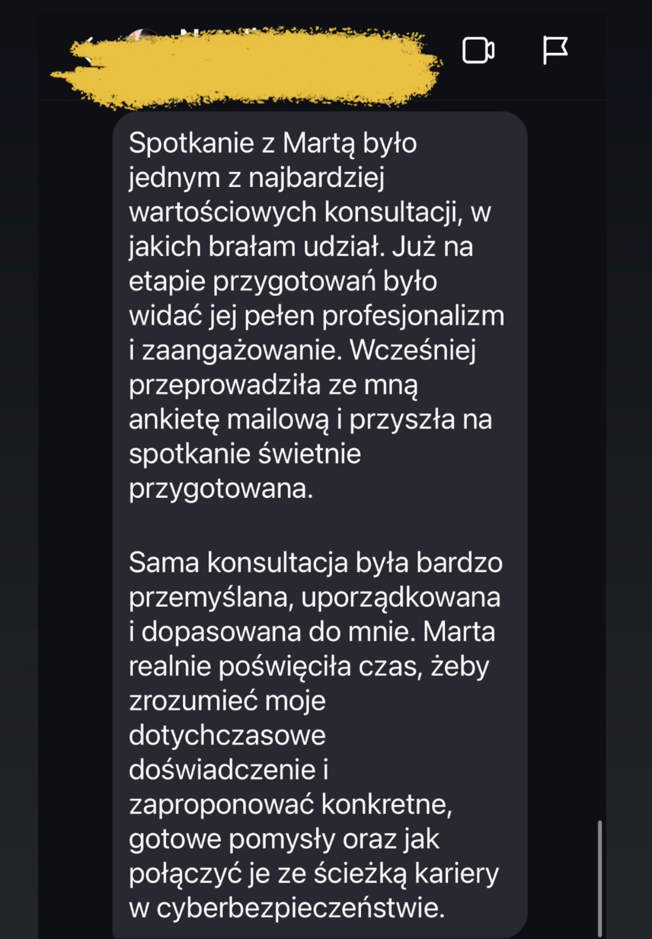 opinia o konsultacji kariera w cberbezpieczeństwie 1/2